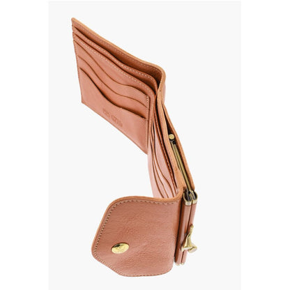 Il Bisonte Solid Color Leather Wallet
