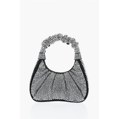 Jw Pei All-Over Strass Satin GABBI Mini Hobo Bag