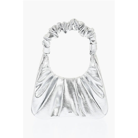 Jw Pei Ruched Metallic Faux Leather GABBI Hobo Bag