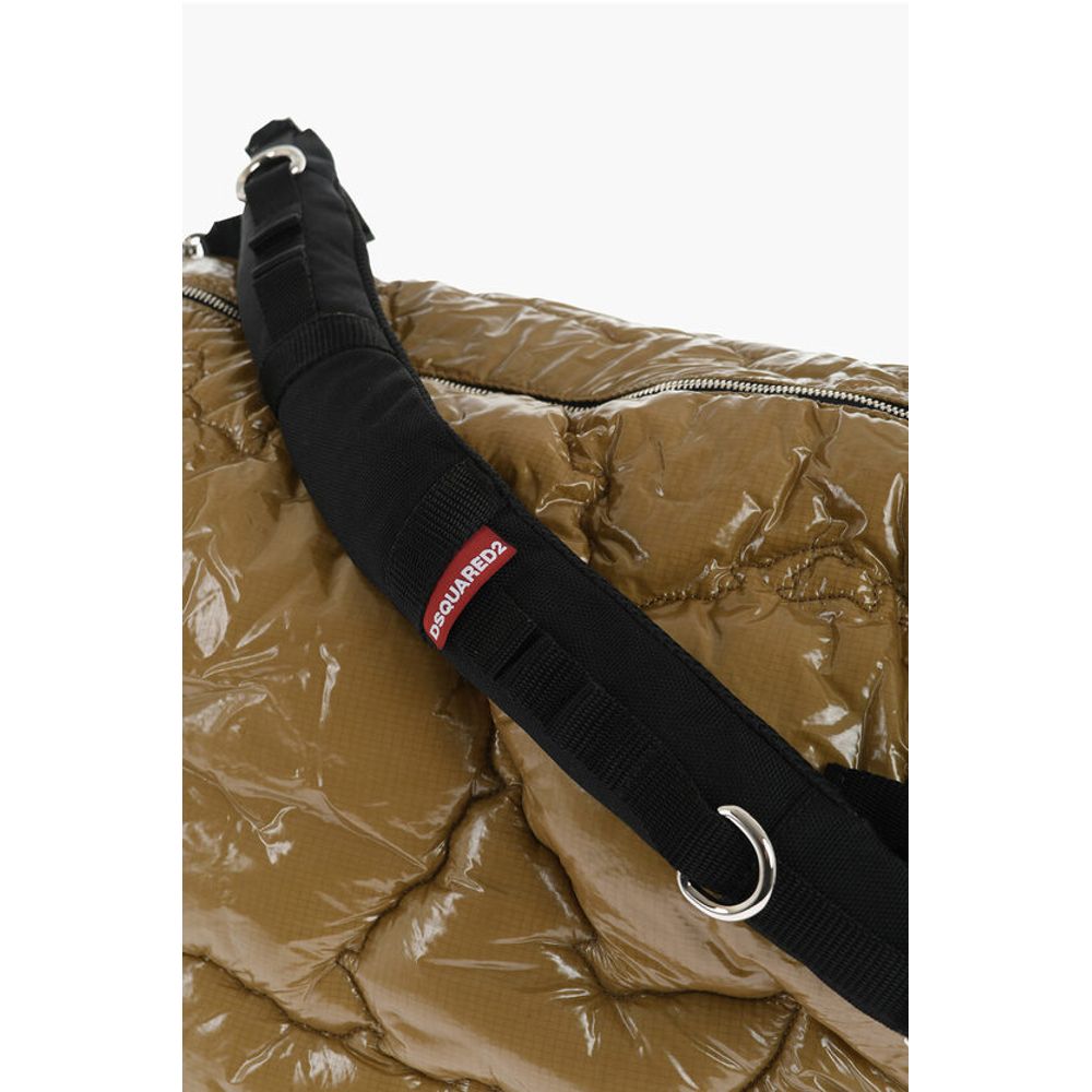 Dsquared² Quilted Weekend Bag with Utility Shoulder Strap
