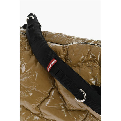 Dsquared² Quilted Weekend Bag with Utility Shoulder Strap