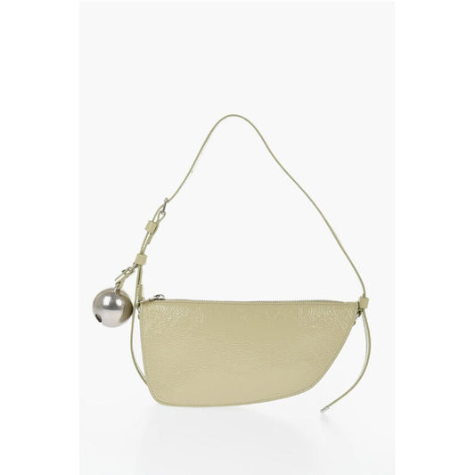 Burberry Patent Leather SHIELD SLING Shoulder Bag with Silver-Tone Ch