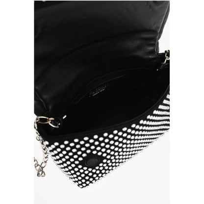 J.W.Anderson Leather MIDI TWISTER Handbag Embellished with Rhinestones