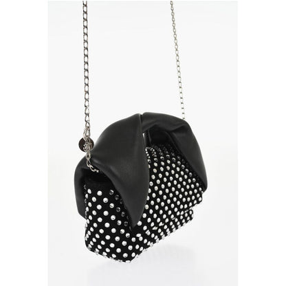 J.W.Anderson Leather NANO TWISTER Mini Bag Embellished with Rhinestones