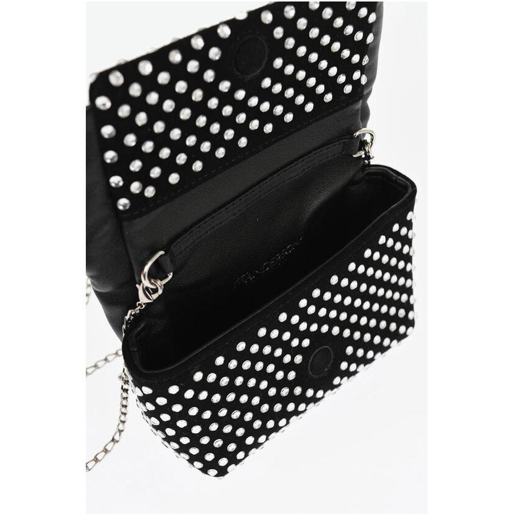 J.W.Anderson Leather NANO TWISTER Mini Bag Embellished with Rhinestones