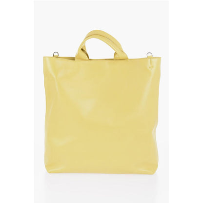 Jil Sander Leather Tote Bag with Removable Shoulder Strap