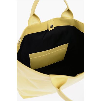 Jil Sander Leather Tote Bag with Removable Shoulder Strap