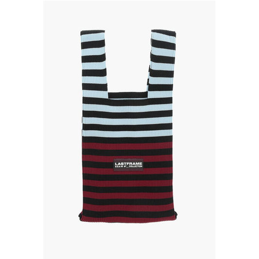 Last Frame Striped Knitted Tote Bag