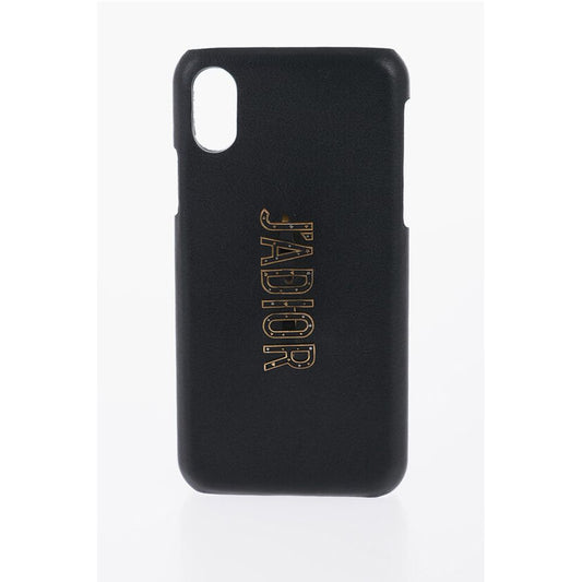 Dior Leather Iphone X/XS J'ADIOR Case with Metal Detail