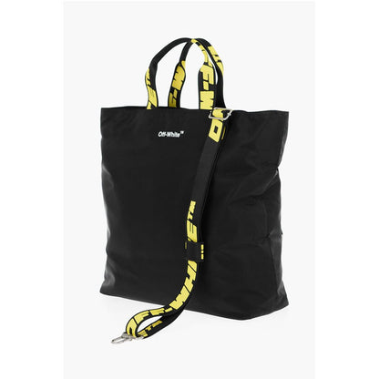 Off-White Nylon HARDCORE Tote Bag with Logoed Handles