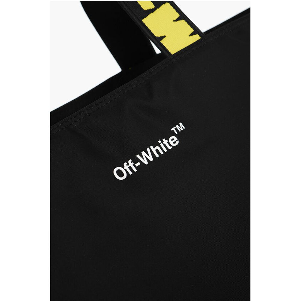 Off-White Nylon HARDCORE Tote Bag with Logoed Handles
