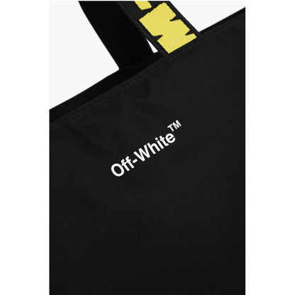 Off-White Nylon HARDCORE Tote Bag with Logoed Handles