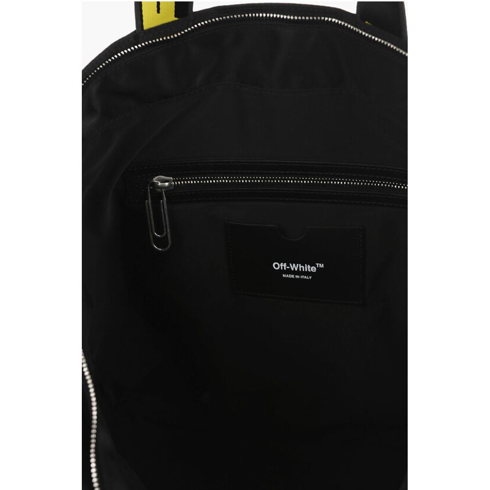 Off-White Nylon HARDCORE Tote Bag with Logoed Handles