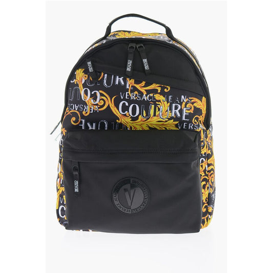Versace JEANS COUTURE Baroque Patterned Fabric Backpack