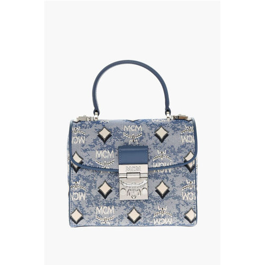 MCM Vintage Monogram Jacquard TRACY Crossbody Bag with Laurel Lo