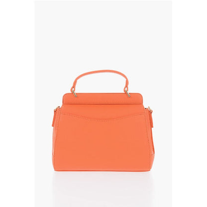 Moschino LOVE Faux Leather Mini Bag with Maxi Golden Plaque