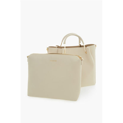 Moschino LOVE Faux Leather Tote Bag with Golden Logo