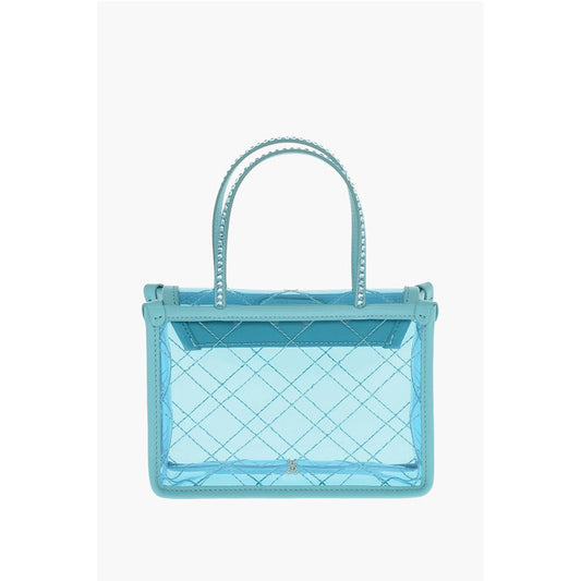 Amina Muaddi Pvc BETTY Mini Handbag with Rhinestoned Detailing