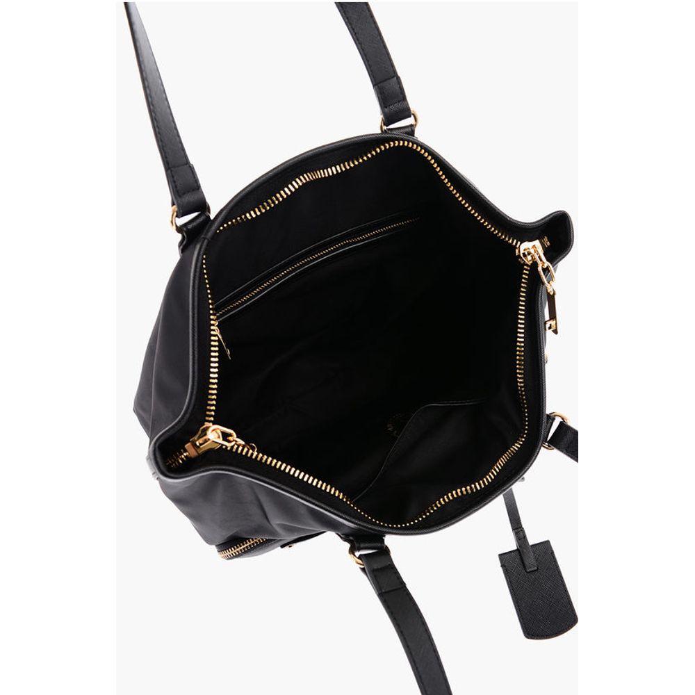 Moschino LOVE Nylon Tote Bag with Golden Details