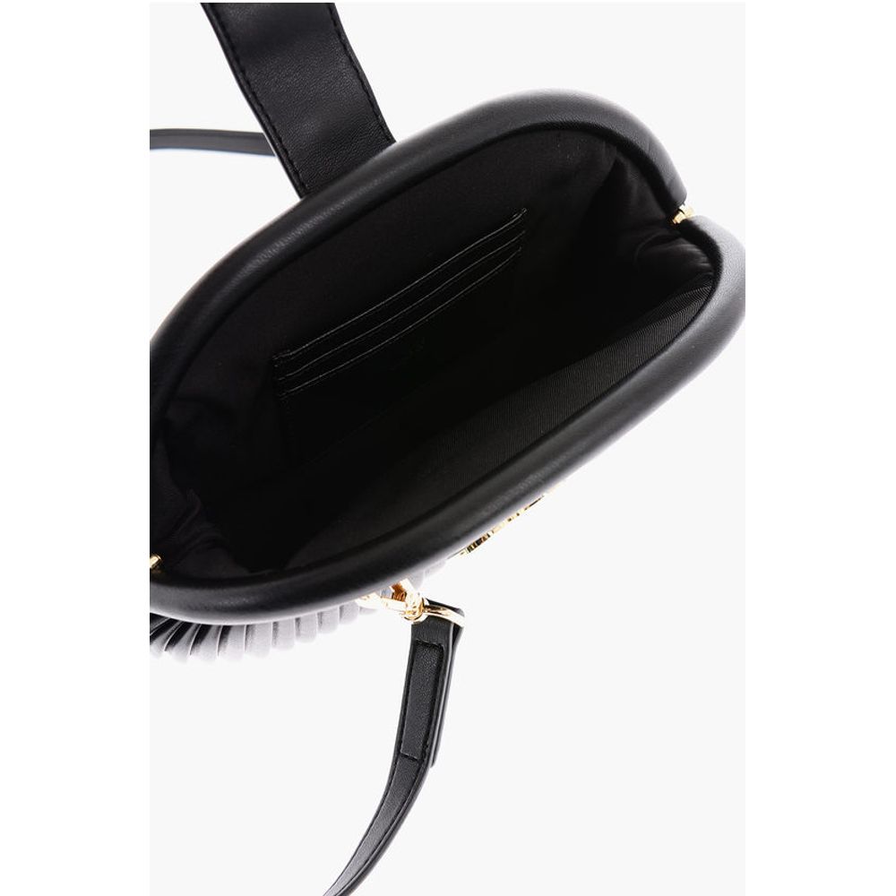 Moschino LOVE Pleated Faux Leather Mini Bag