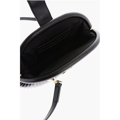 Moschino LOVE Pleated Faux Leather Mini Bag