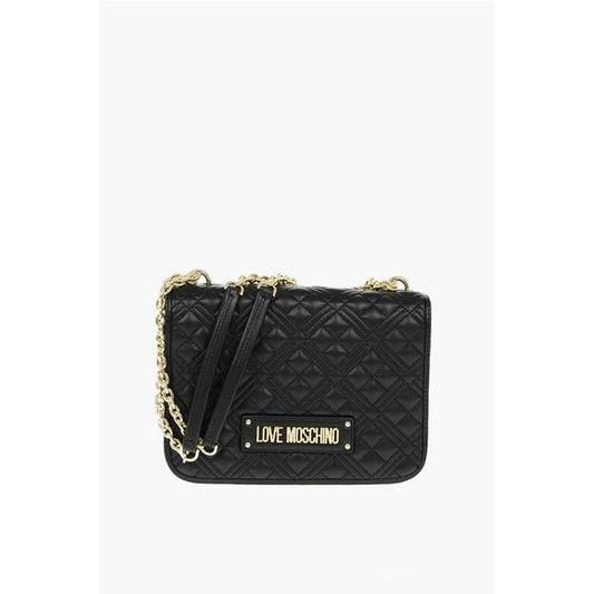 Moschino LOVE Quilted faux Leather Bag with Golden Chain