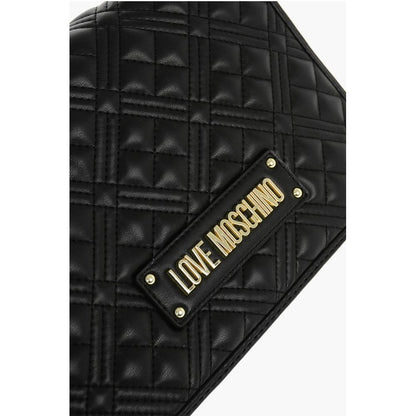 Moschino LOVE Quilted faux Leather Bag with Golden Chain