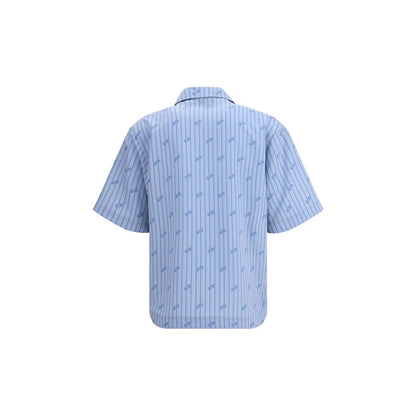 GCDS Pinstripe Bowling Shirt
