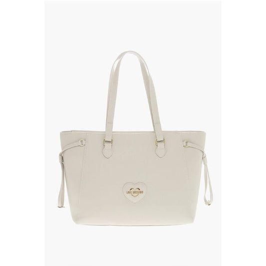 Moschino LOVE Saffiano Faux Leather Tote Bag