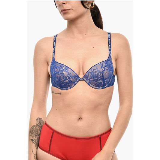 Dsquared² All-Over Logo Lace ICON Balconette Bra