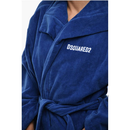 Dsquared² Cotton Terry ICON Bathrobe With Belt