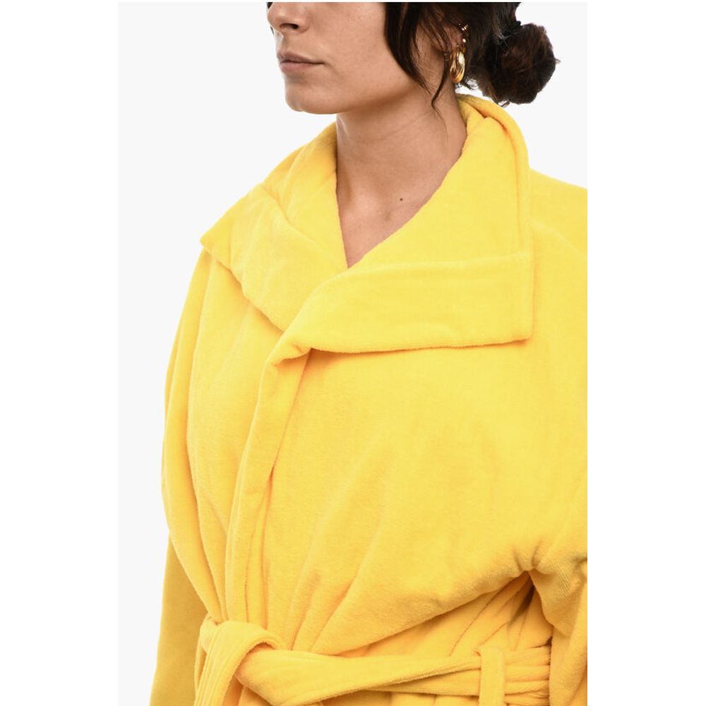 Dsquared² Cotton Terry Beach Bathrobe With Embroidery