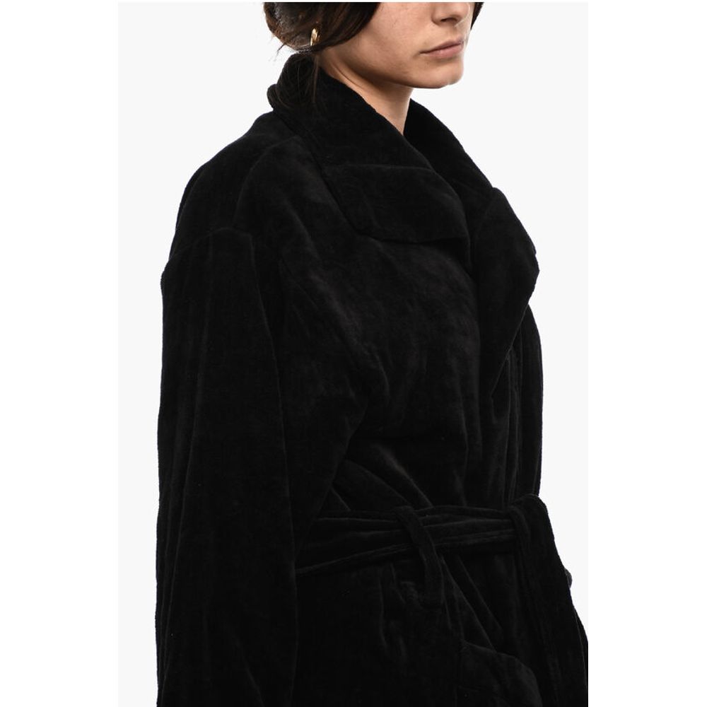 Dsquared² Cotton Terry Beach Bathrobe With Embroidery