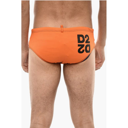 Dsquared² Logo Print Slip Swimsuit