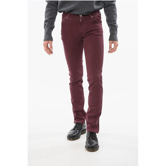 Corneliani ID Cotton Slim Fit 5 Pockets Pants