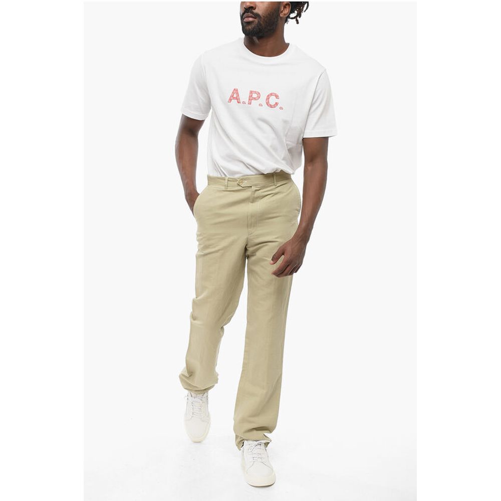 Corneliani ID Cotton and Linen IDENTITY Chino Pants