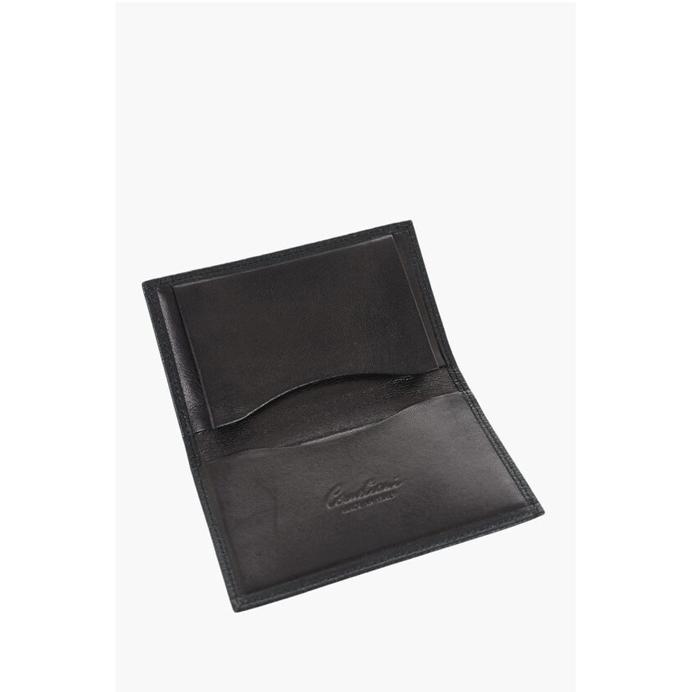 Corneliani Saffiano Leather Bifold Card Holder