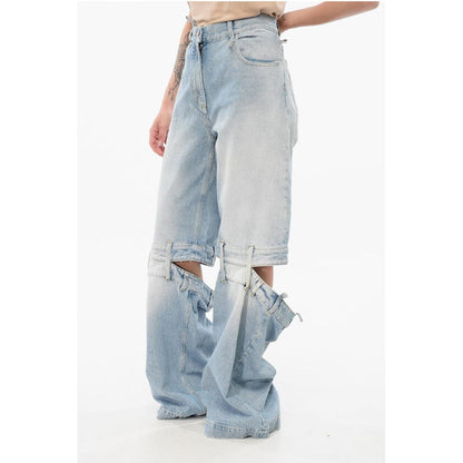 The Attico Cut-out Palazzo Denims 33cm