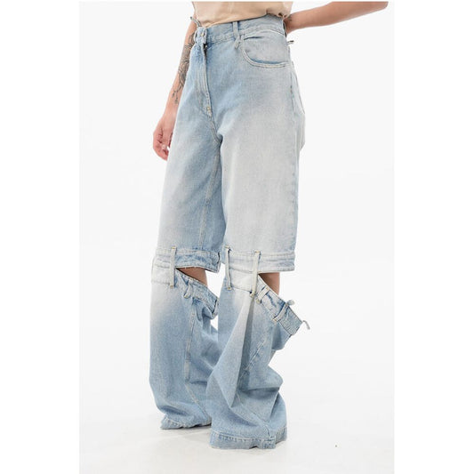 The Attico Cut-out Palazzo Denims 33cm