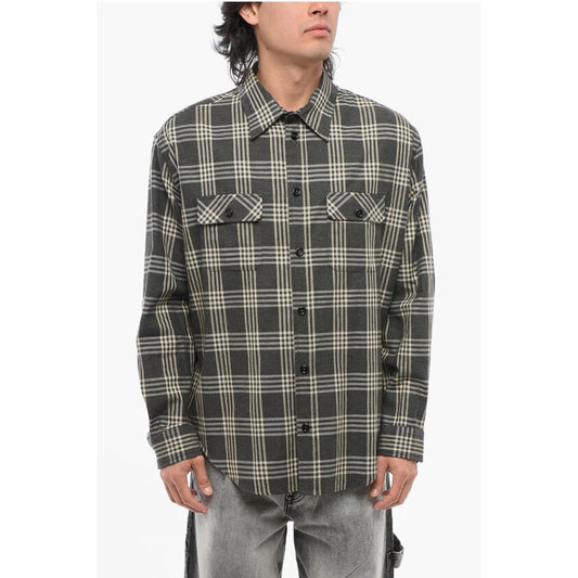 1989 Studio Cotton Flannel Shirt with Tartan Motif