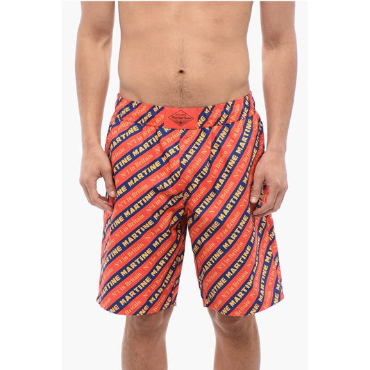 Martine Rose All-Over Logoed Swim Shorts