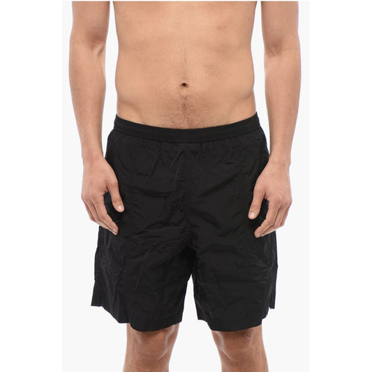 Ami Alexandre Mattiussi Solid Color Nylon Swim Shorts