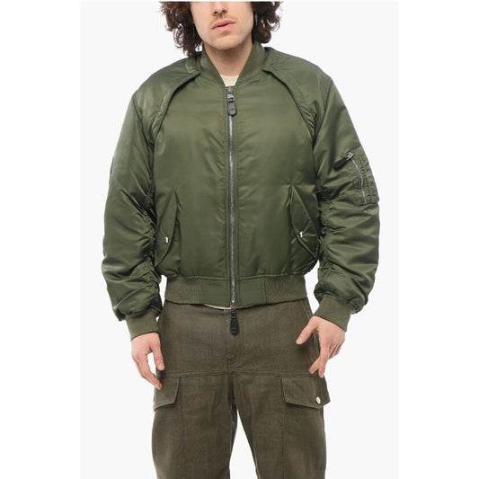Alexander McQueen Removable Sleeves Padded Bomber Jacket