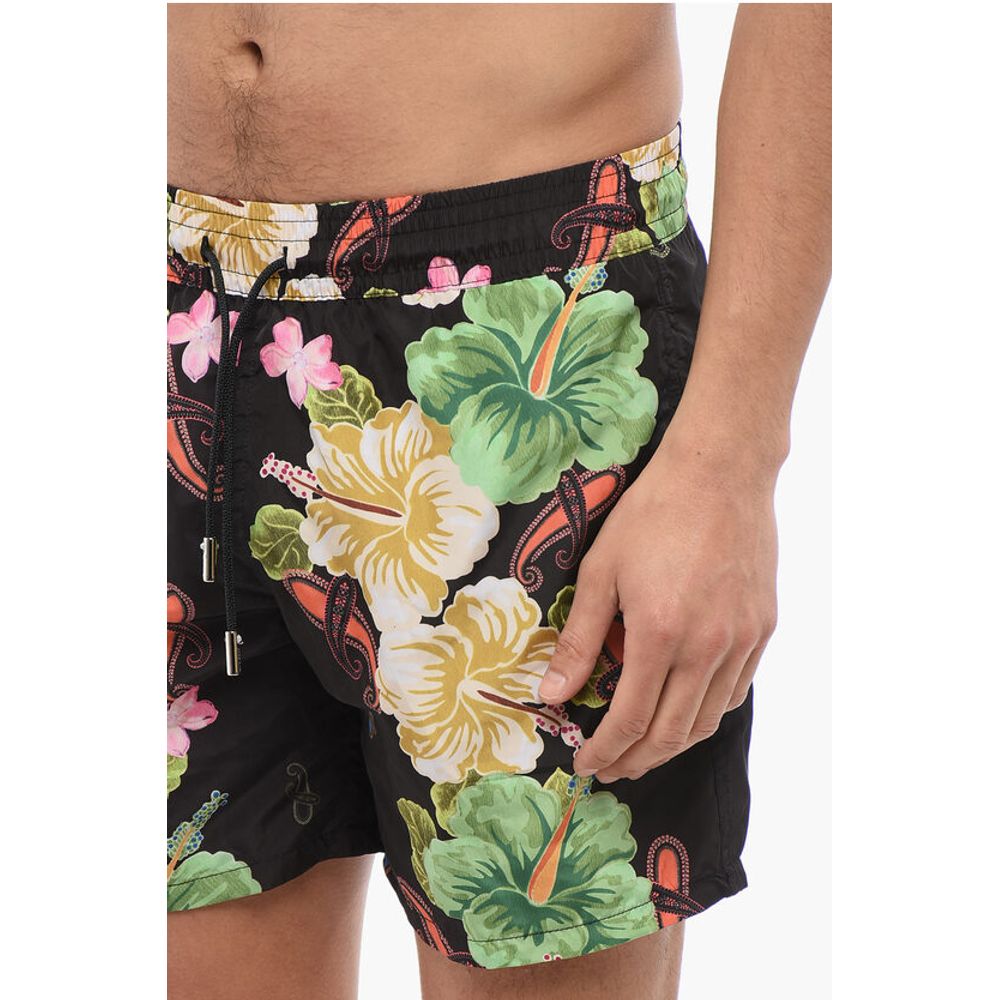 Etro Floral Patterned Swim Shorts with 2 Pockets