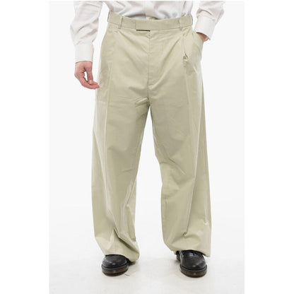 Dior Single-pleated Cotton Blend Palazzo Pants