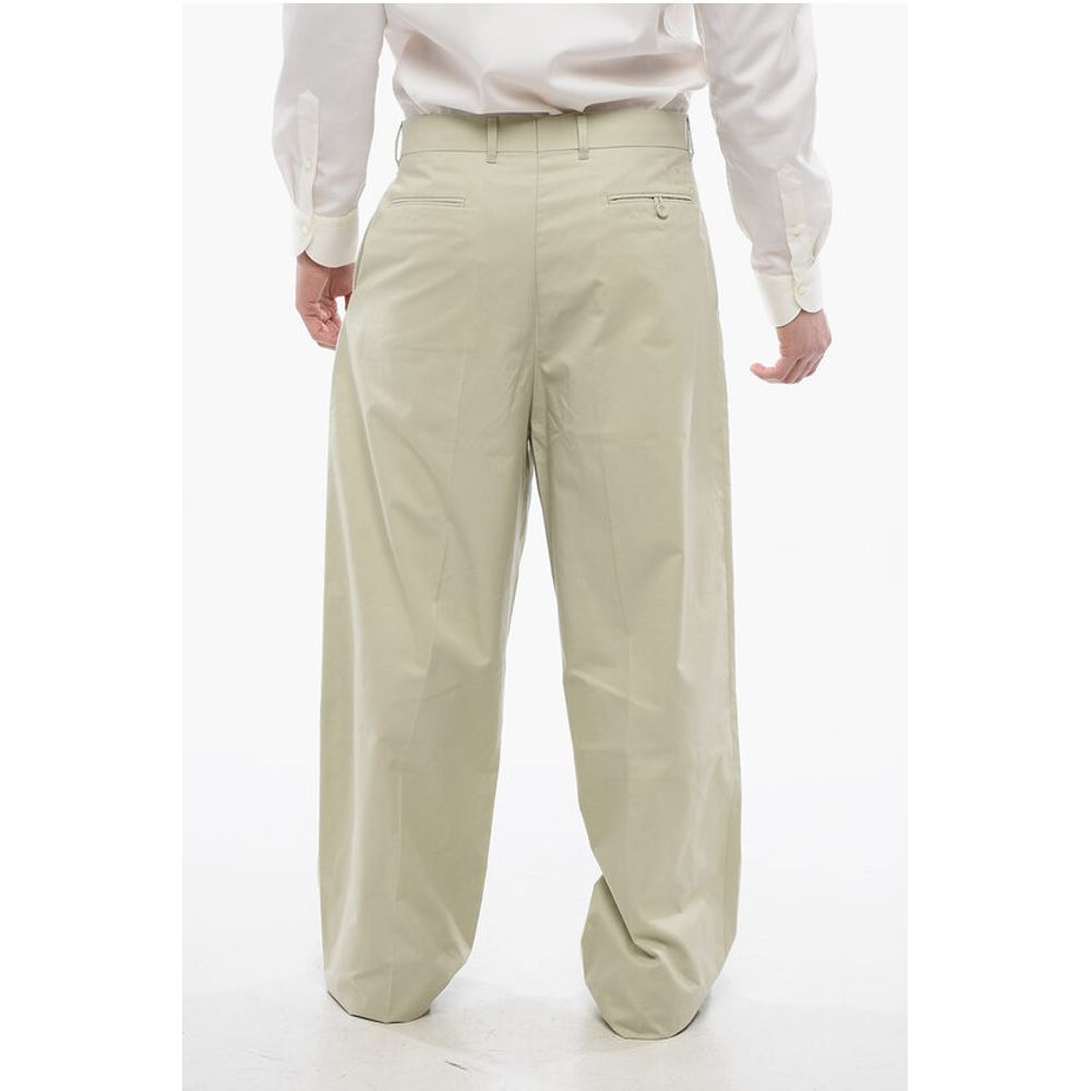 Dior Single-pleated Cotton Blend Palazzo Pants