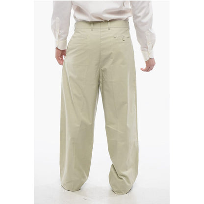 Dior Single-pleated Cotton Blend Palazzo Pants