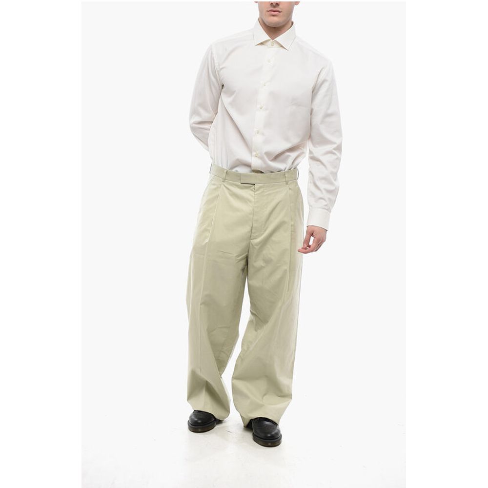 Dior Single-pleated Cotton Blend Palazzo Pants