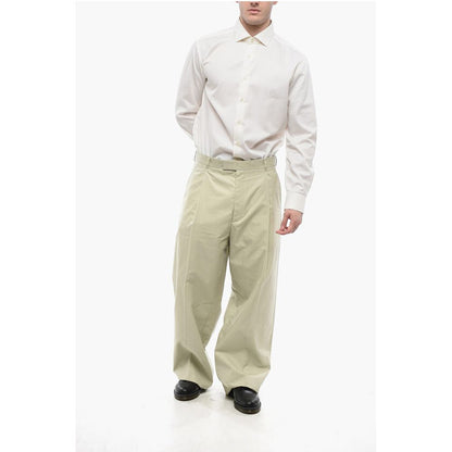 Dior Single-pleated Cotton Blend Palazzo Pants