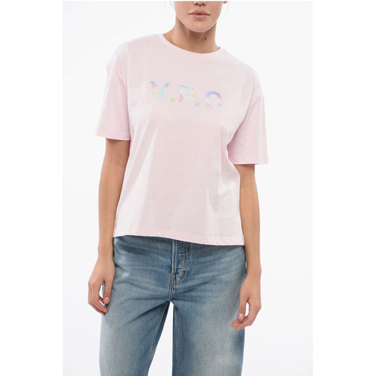 A.P.C. Cotton Crew-neck T-shirt with Front Print